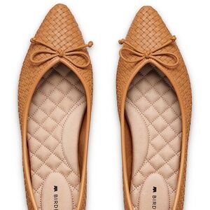 Birdies The Goldfinch Tan Woven Flats